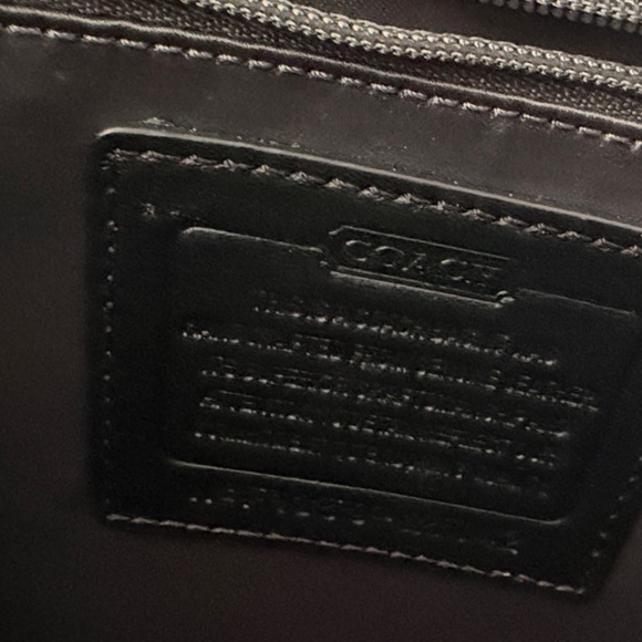 Coach Genuine Leather Tote with Silver Hardware - Picture 3 of 4